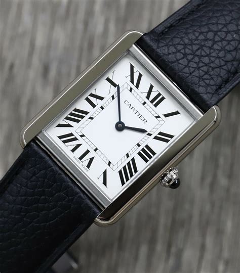 montre homme cartier tank|cartier tank solo large.